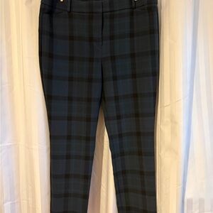 LOFT Women’s Navy Checkered Dress Pants